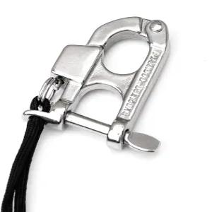 YUSOVE 퀵 릴리스 스냅 섀클 보트 마린 316 스테인리스 스틸 서핑 다이빙 세일링 리깅 섀클용 고강도 후크