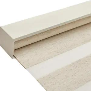 윈도우용 조이데코 린넨 얼룩말 블라인드 무선 프라이버시 라이트 필터링 이중 레이어 창문 음영 가정용