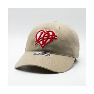 매장정품 WEIRDWORLD 하트 로고 피그먼트 볼캡 베이지