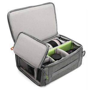 [미국배송] 스바틴 카메라 인서트 백 충격 방지 및 압력 듀얼 오프닝 패딩 렌즈 큐브 케이스 백팩 디지털 DSLR SLR 미러리스 보관함 20리터 이상의 등산 가방에 적합(M)