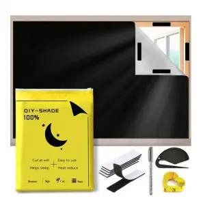 햇빛차단 암막 커튼 붙이는 블라인드 창문가리개 145X100