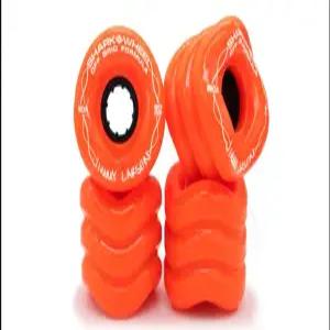 샤크 휠 60mm 90a 스케이트보드 오렌지 라이더 라르센 팀 오프 그리드 시그니처 지미