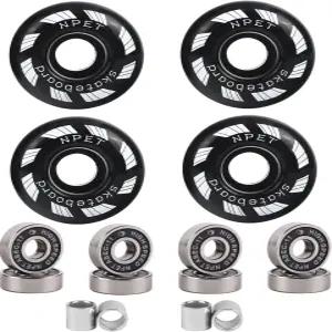 NPET 스케이트보드 베어링 휠 52mm 콤보 테이프 그립 세트 트럭