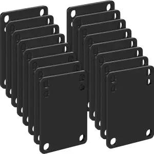 Outus 16피스 3mm 스케이트보드 라이저 충격 패드 위한 흡수를 소프트 블랙 롱보드