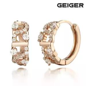가이거 18K GF 라인 스톤 원터치 귀걸이 GI8KPEE009 741853