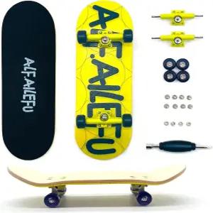 ALFAILEFU 프로 핑거보드 32mm 나무 전문가용 베어링AILEFU 트럭 스케이트보드 CNC 휠