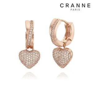 가이거 끄란느 14K 볼드 하트 원터치 귀걸이 gold filled C24EGF186 741768