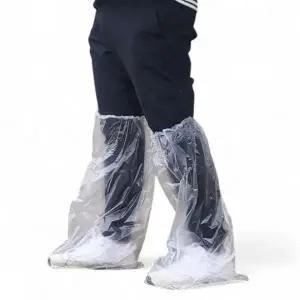 휴대용 비닐 일회용 장화 신발 방수 커버 1켤레 개별포장 방수신발커버_25042113