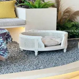 럭셔리 강아지침대 엔틱 반려견 펜스 울타리 하우스 쿠션 매트 애견