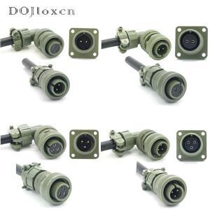 1/5 세트 2/3 핀 MS5015 시리즈    표준 항공 배선 플러그 스트레이트 엘보 남성 커넥터