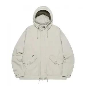 LEE 숏 피쉬 테일 후드 점퍼 라이트 그레이 387169