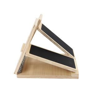 경사발판 레그 스트레칭 릴렉서 원목 스쿼트 모양 발목경사대 요가 FV 슬림핏 비스듬히