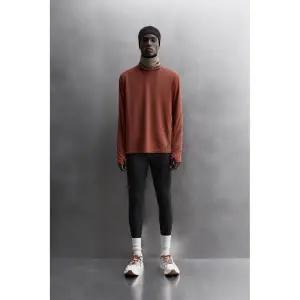 자라 ZARA 러닝 롱 슬리브 티셔츠 - 다크 레드 3791283