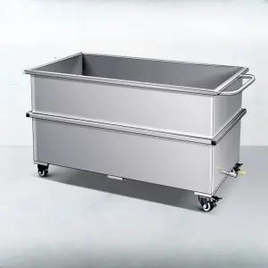 스테인레스 물탱크 수조 바퀴 농업용 120CM 스텐 사각 식당