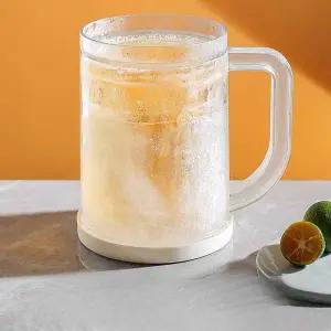 얼음 맥주잔 냉동 PP 손잡이 시야시 PET 얼음컵 아이스컵 6개 여름 4개 세트