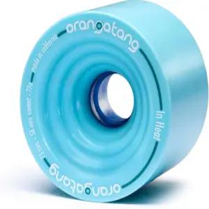 열 75mm 다운힐 롱보드 스케이트보드 크루징 휠의 세트 오랑라탕4개