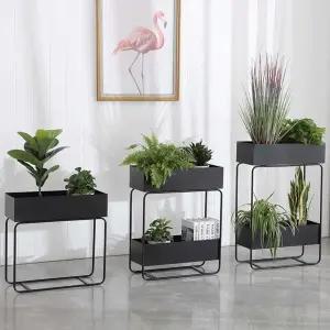철제 플랜트박스 꽃 베란다 파티션 화분 식물 호텔 진열대