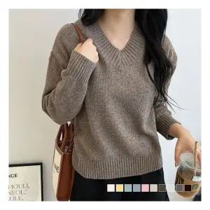캐시미어니트 베스 브이넥 루즈핏 캐시울 니트 SD 2208271119322