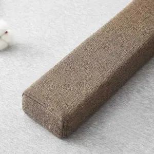 틈새 매트리스 푹신한 긴 사이드 방석 쿠션 직사각형 회색