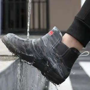 남성 패션장화 여름 방수 밀리터리 숏 장화 레인부츠 남성장화 레인부츠 장마철신발