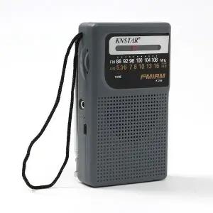 휴대용 작은 아날로그 AMFM 라디오 radio (그레이) (WF22DE0)