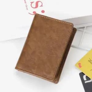 캐주얼 오일지브라운 카드지갑 명함지갑 학생 직장인 신분증지갑 여성카드지갑