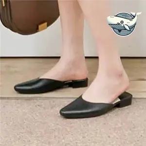 여성 심플 블로퍼 슬리퍼 데일리 캐주얼 뮬운동화 운동화슬리퍼 라탄슬리퍼 뮬구두