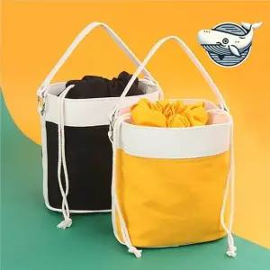 가벼운 에코 크로스백 원형 토트파우치 대학생 여성토드백 여성토트백 피크닉가방