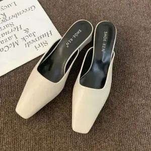 여성 스프링 3컬러 로우힐 뮬 슬리퍼 구두 여자로퍼 여성블로퍼 여성뮬 여성구두