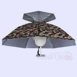 2단 우산모자 대 밀리터리 자외선차단모자 머리우산 머리에쓰는우산 모자양산 파라솔우산