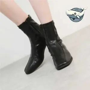 가을 적합 신사복 스타일 여성 부츠 가죽 신발 여자가을신발 앵글부추 발목부츠