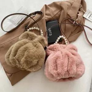 페이크퍼 털가방 진주 토트 크로스백 MT_22906 토트백