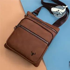 남성용 스퀘어 무광 크로스백 2단 수납 실용 옆으로매는가방 학생메신저백