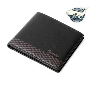 체크패턴 남성 지갑 가죽소재 세련된 미니 남자반지갑 남성반지갑 남성지갑 40대남성지갑