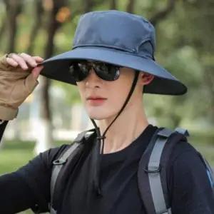 등산 모자 자외선차단 메쉬 탈부착 통기성 여름 아웃도어 남성 캠핑용 후드 모자 햇빛가리개 사파리 낚시