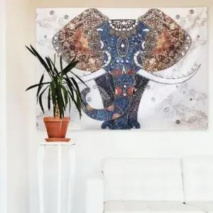 [Deco] 집 패브릭 포스터 코끼리그림 인테리어 L 대형