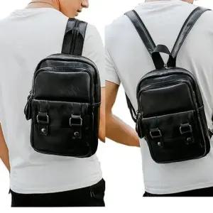 미니가죽백 남자미니백 메신저백 가죽슬링백 남성가방