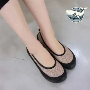 세련된 자수 플랫슈즈 편안한 여성용 슬립온 플렛슈즈 메리제인슈즈 리본플랫