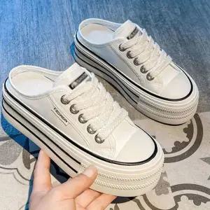 여름 통굽 데일리 뮬 슬리퍼 캐주얼 여자 스니커즈 어글리슈즈 여성스니커즈 슬립온