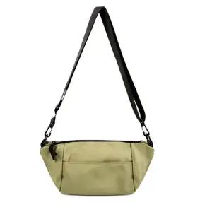 무지 크로스백 데일리 여행 보조 커플 가방 카키