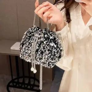 여성 트윙클 스팽글 복조리 크로스백 가방 숄더백 여