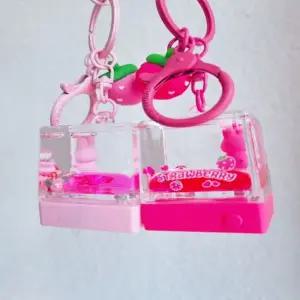 스트로베리 사각 워터볼 오일키링 워터볼 워터볼오르골