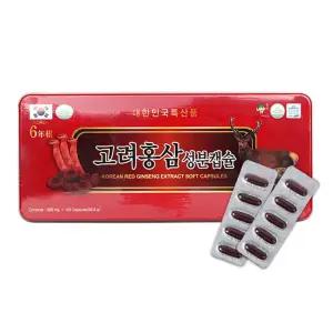 6년근 고려 홍삼 성분캡슐 830mgx120캡슐 QXc8+7JGB