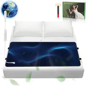 접지 코드가 있는 매트 가정 및 침대용 정전기 방지 패드 미끄럼 소프트 전도성 퀸 60 x27