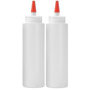 홈스테드 초이스 2팩 조미료 플라스틱 스퀴즈 BPA 캡이 16온스 있는 액체용 소스용