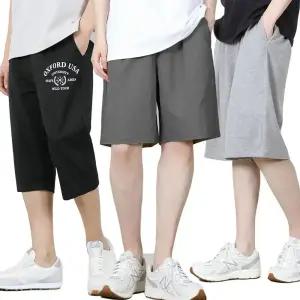 [벤티브]남성 쿨스판 텐셀 린넨 버뮤다 아이스 시어서커 코튼 팬츠 벌룬 와이드 5부7부 반바지4XL 빅사이즈 카고바지