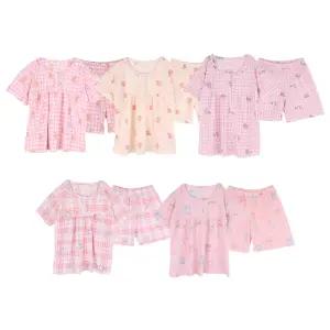 필굿 여아동 쿨 냉감 반팔 반바지 여름잠옷세트 아기 유아 주니어 유치원 초등 중학생 패밀리룩 파자마파티