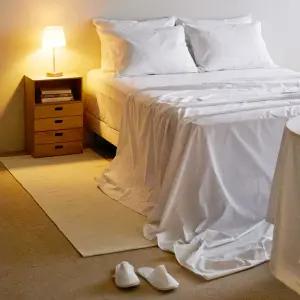 바운티풀 호텔침구 플랫시트 초광폭 40수 면혼방 침대 매트리스커버 S/SS/Q/K/LK