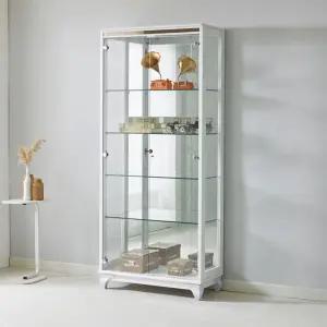 이지-프리미엄 800-5단 유리 장식장 거실진열장 피규어장