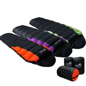 카르닉 캠핑 침낭 사계절 동계 거위털 사각 머미형 침낭 캠핑용품